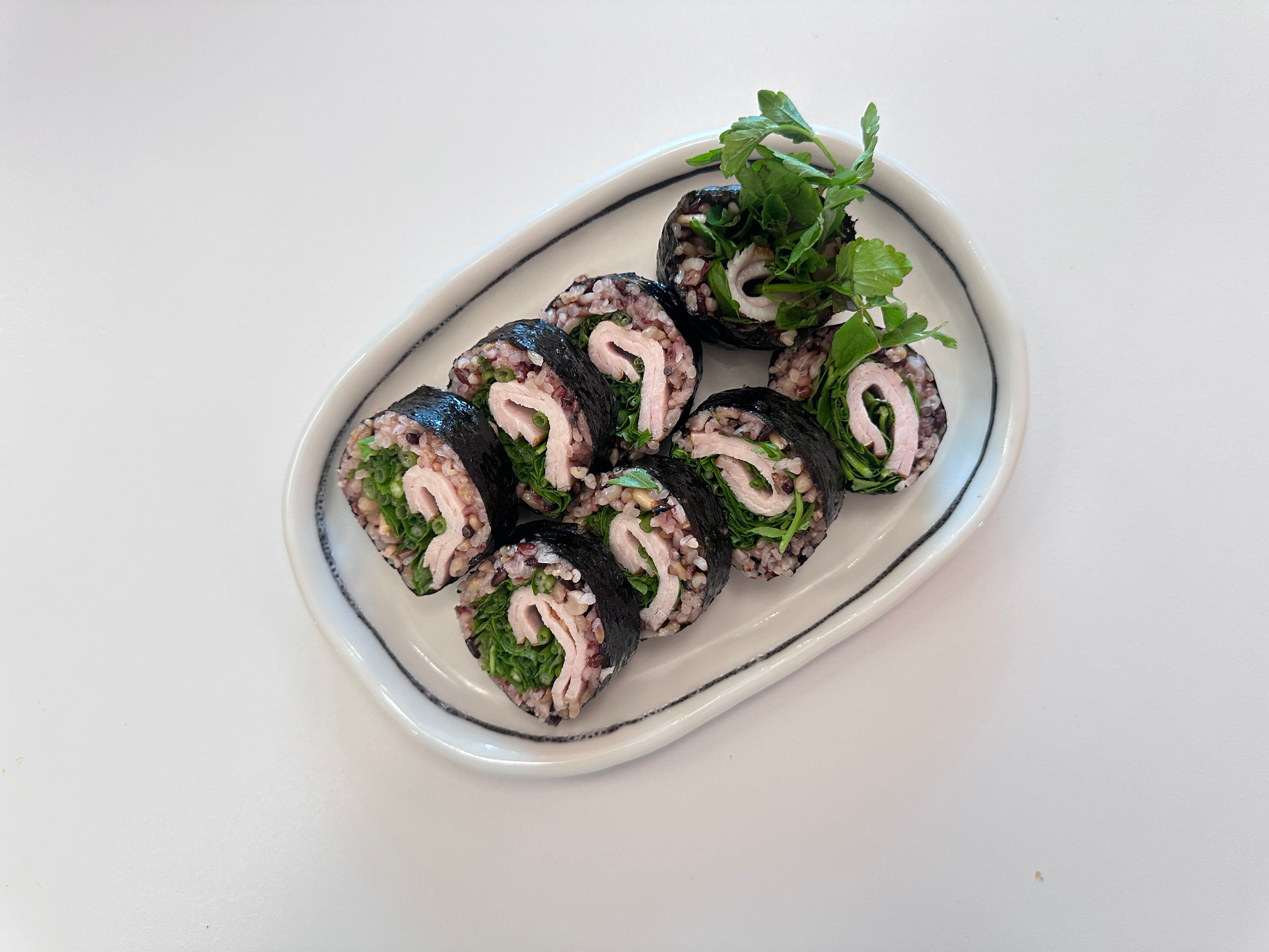 무설탕 햄 미나리 김밥 참고 2