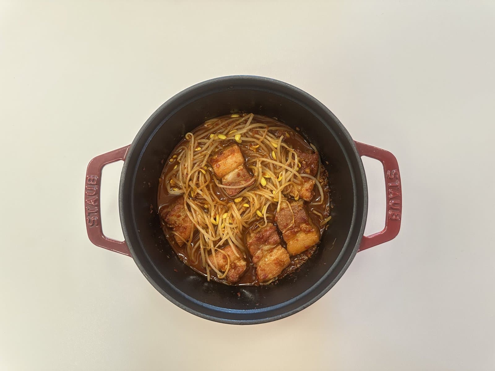 통베이컨 콩나물찜 4단계